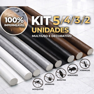 Kits 5/4/3/2 Veda Porta Impermeável Proteção de Porta Protetor Impermeável Rolinho Duplo 80cm Comprimento em Oferta na Shopee