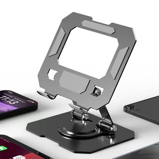 Suporte Ergonômico para Home Office: Segura Tablet e Celular com Giro 360° em Alumínio