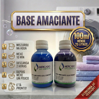 Base Amaciante Concentrada 100ml Faz 20 litros perfumada tipo Conforto / Premium RENDE MUITO em Oferta na Shopee