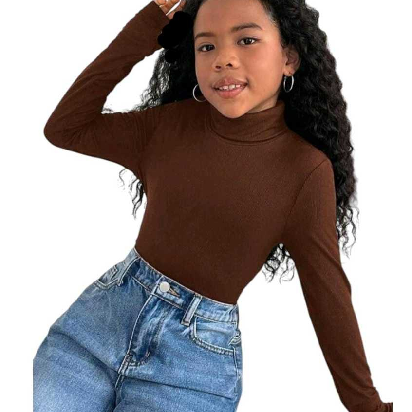 O Melhor Body Segunda Pele Infantil Suplex Manga Longa Gola Alta Proteção Sol e Chuva em Oferta na Shopee