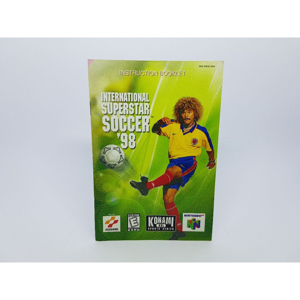 Manual - International Superstar Soccer 98 - Original - Nintendo 64 - ( MSA )