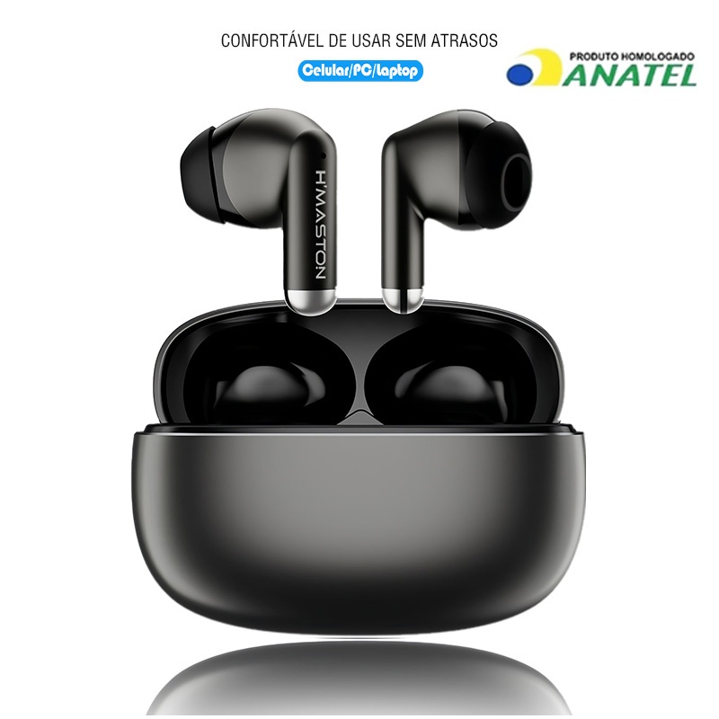 H'MASTON Sem fio Fone De Ouvido Bluetooth 5.4Wireless TWS Fones Som Estéreo original
