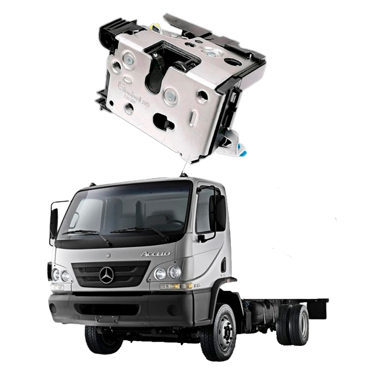 Tranca da Porta Mecânica Dianteira Mercedes Acello 03 a 20 Atron 11 a 20 HPN 98 a 20