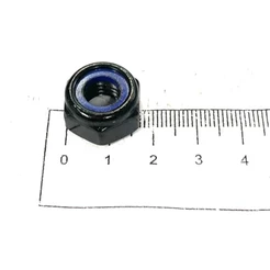Porca Sextavada M10 Auto Travante Baixa Chave 17mm Oxidado Preto