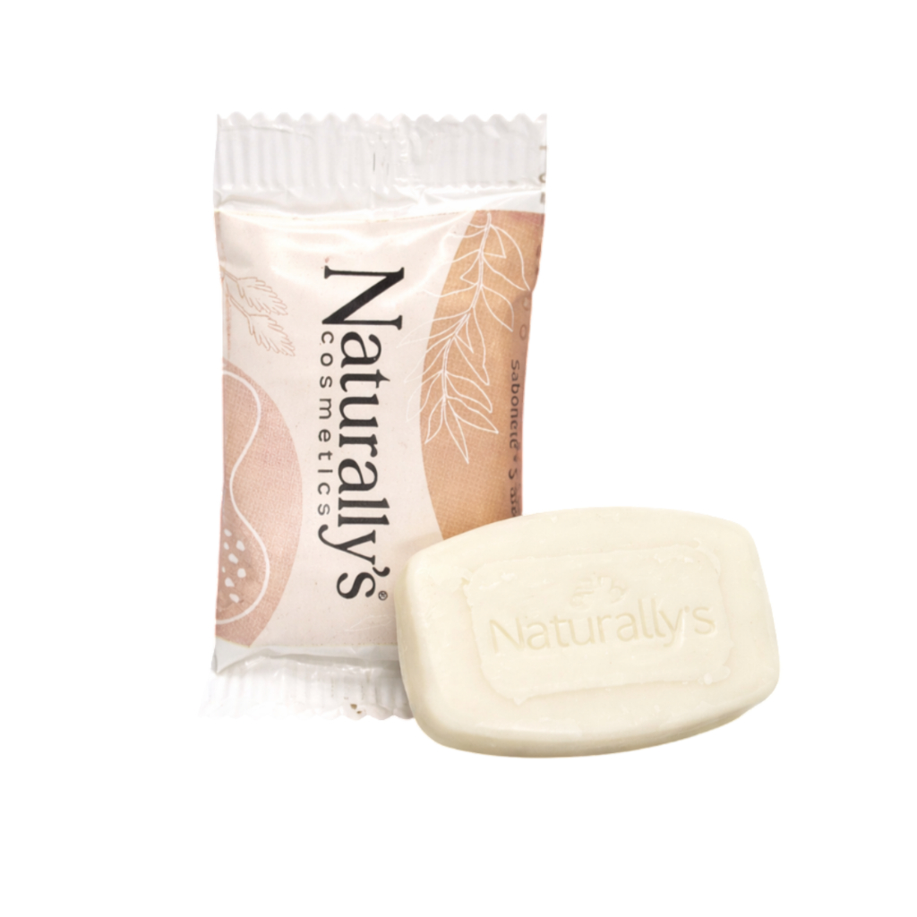 Kit Mini Sabonete Naturallys Com Hidratante Corporal Em Barra De 13g Para Hotel Pousada