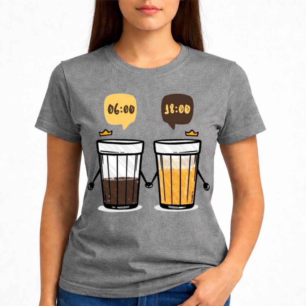 Camiseta Feminina Divertida Estilosa 100% Algodão Blusa Feminina Estampada