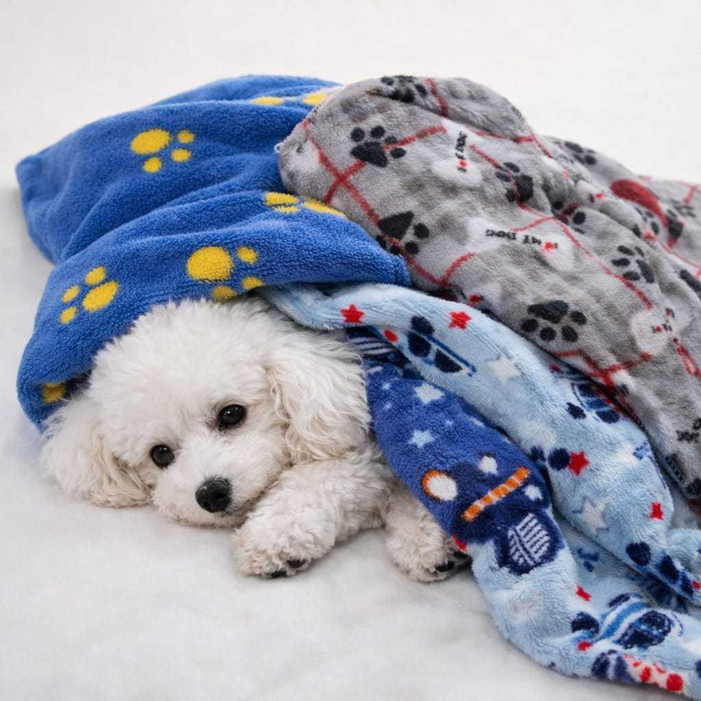kit 2 Cobertor Pet Soft Manta Cachorro e Gato Frio/Inverno - Promoção 50 x 70 cm