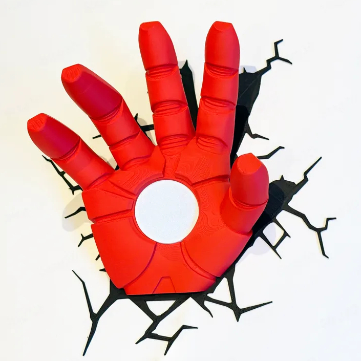 Mão do Homem de Ferro 3D Item de Decoração Geek Vingadores Marvel — imagem 2 de 2