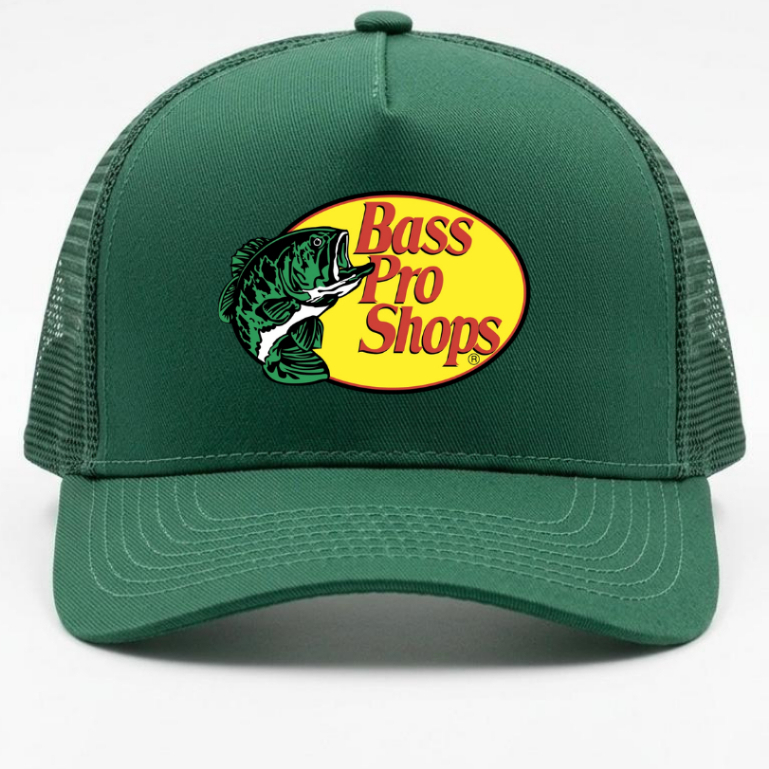 Boné Trucker Bass Pro Shops de Pesca Pescador Casual Adulto Aba Curva Unissex em Oferta na Shopee
