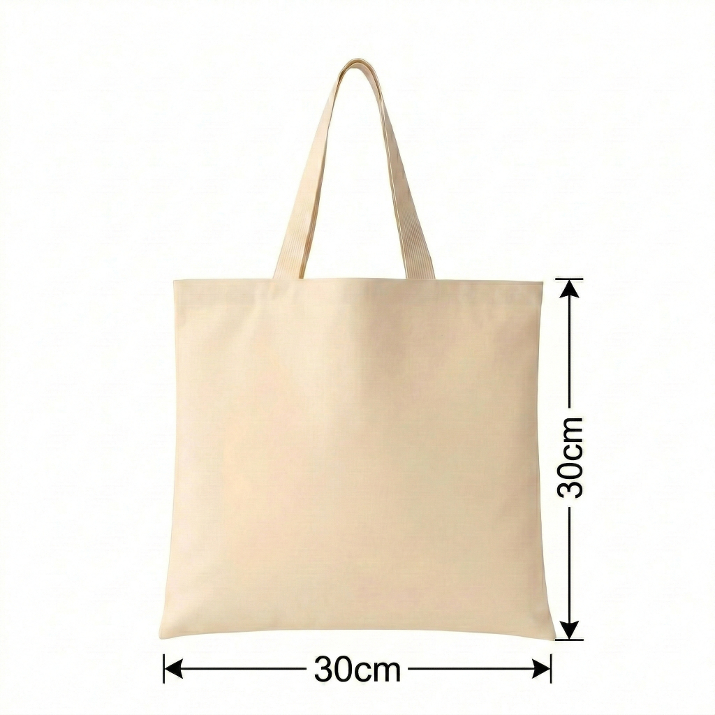 10 Sacolas Ecológicas 30x30 Ecobag Tecido Algodão Cru