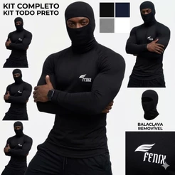 Kit Camisa Térmica com Balaclava Proteção UV 50+