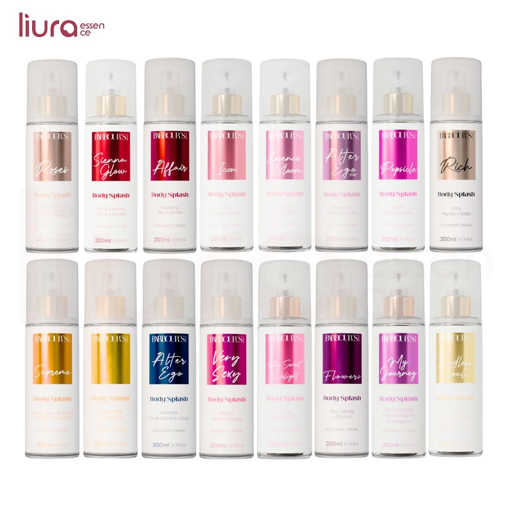 Body Splash Barbour's Beauty Feminino 200ml - Todas as Fragrâncias - Desodorante Corporal