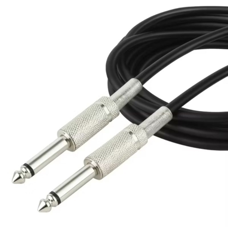 Cabo P10 1.5m 3m 5m Para Guitarra Violão Contra Baixo Teclado Amplificador