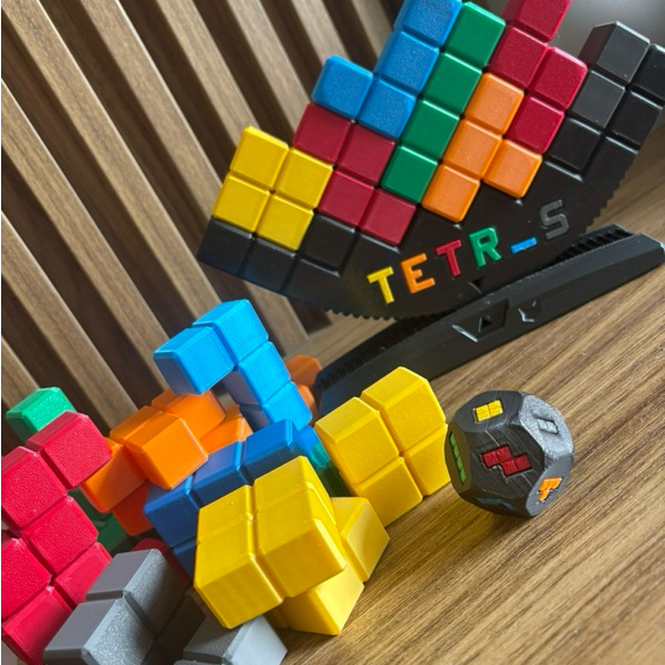 Jogo Tetris Vertical Empilhar Peças Equilíbrio Desafio Brinquedo Educativo Antiestresse Criativo — imagem 2 de 2