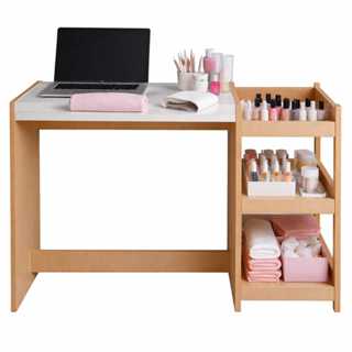 Mesinha de manicure Quarto Sala Decoração multiUso três bandejas 60cm em Oferta na Shopee