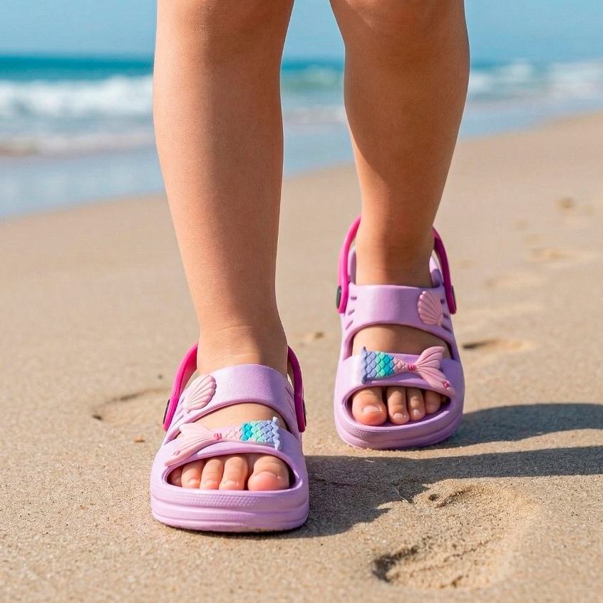 Sandália Infantil Menina Papete Delicada Leve Confortável para Dia a Dia em Oferta na Shopee