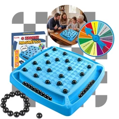 Jogo De Tabuleiro Magnético Com 20 Esferas Infantil Dama Logica Estrategia Raciocínio Logico Kizumba