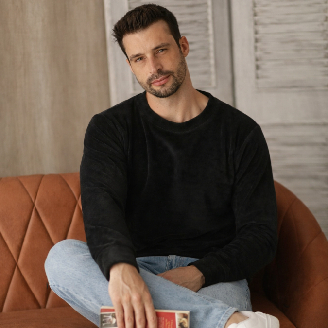VB ONLINE Blusa Masculina Fleece Peluciada Ultrassoft Térmica Casual Confortável Outono Inverno do M ao G1
