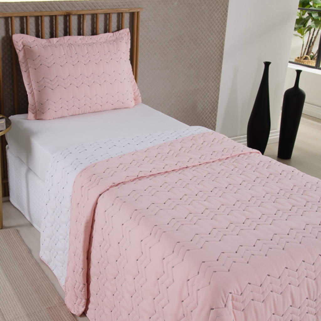 Cobre Leito Solteiro Casal Queen King Bordado Dupla Face 200 fios 2 e 3 Peças Decor