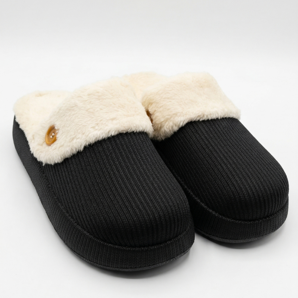 Pantufa Feminina Peluciada Inverno Antiderrapante Quentinha Confortável Casa Frio