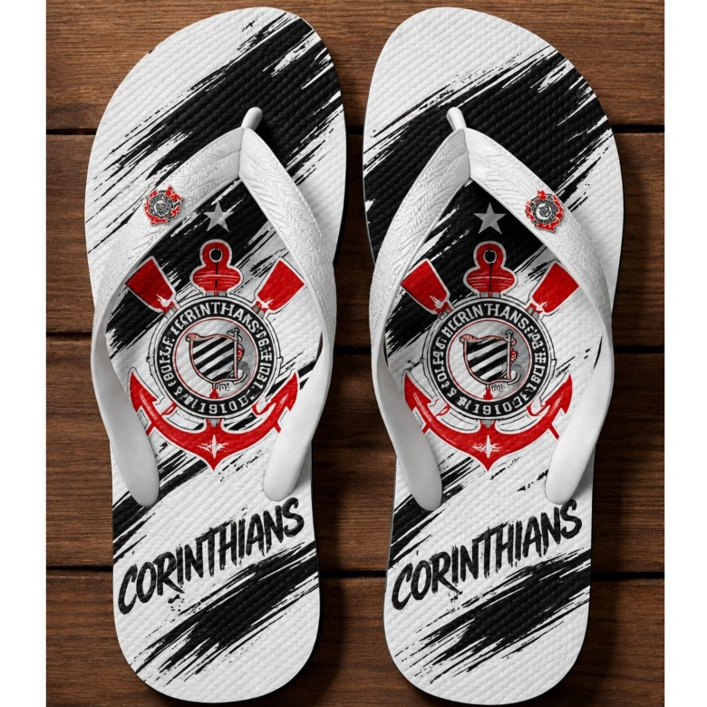 Chinelo do Corinthians Modelo Novo Top Times SCCP Masculino