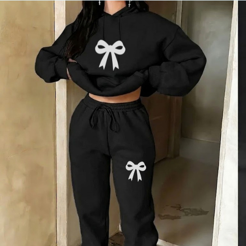 Conjunto Moletom Feminino Flanelado Premium Calça e Blusa De Frio Com Capuz Quentinho Algodão
