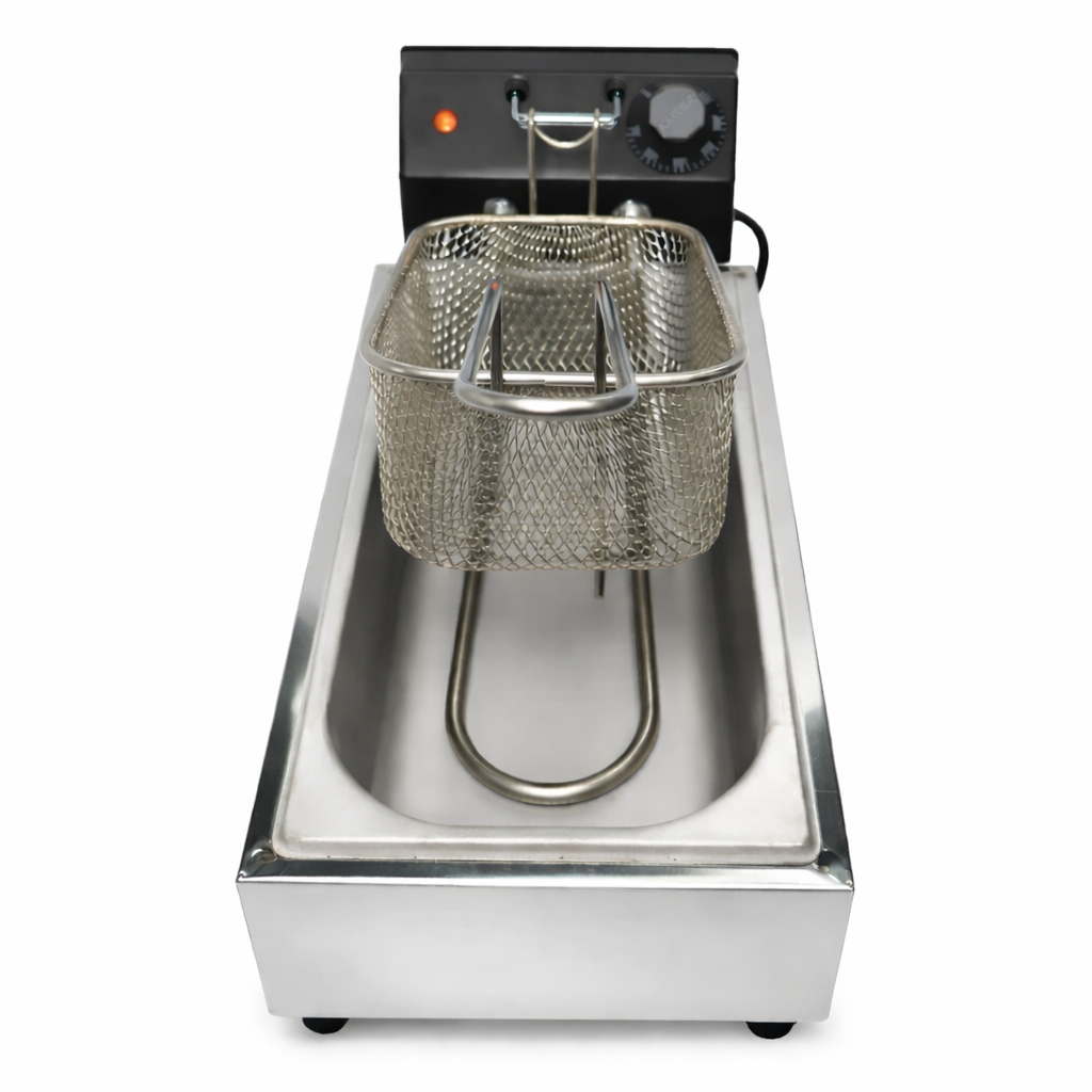 Fritadeira Elétrica 3,5l Industrial C/ Termostato Cuba Inox 127V 220V em Oferta na Shopee