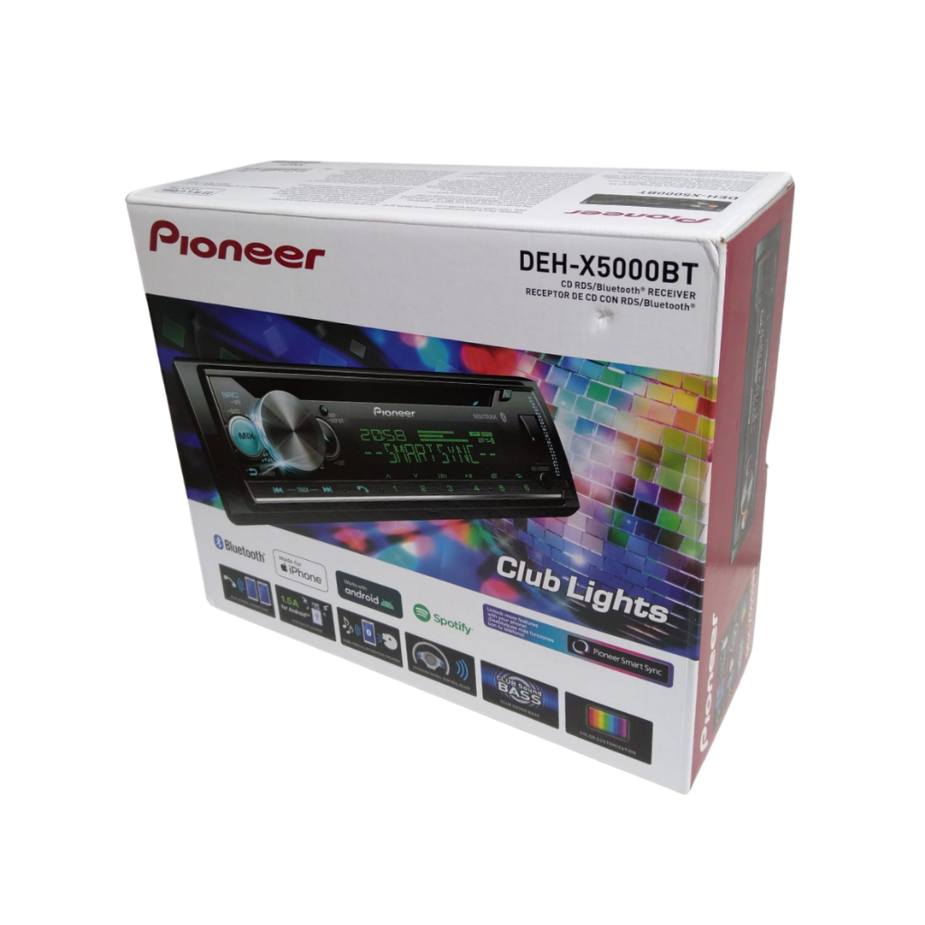 Pioneer DEH-X5000BT CD Player Bt USB Mixtrax Multi Color Smart Sync  +NF-e Caixa