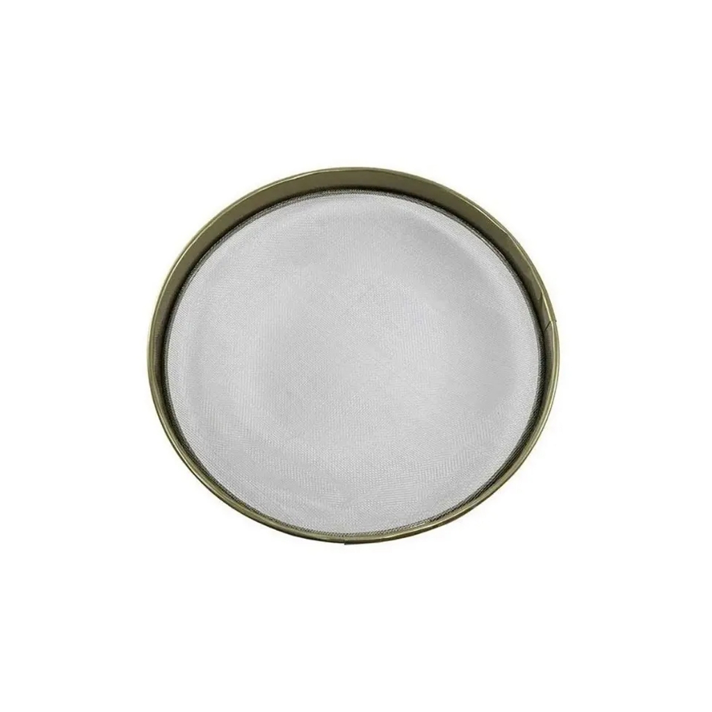 Peneira Aro Aço 25cm Tela Trançada para Fubá Farinha Tapioca