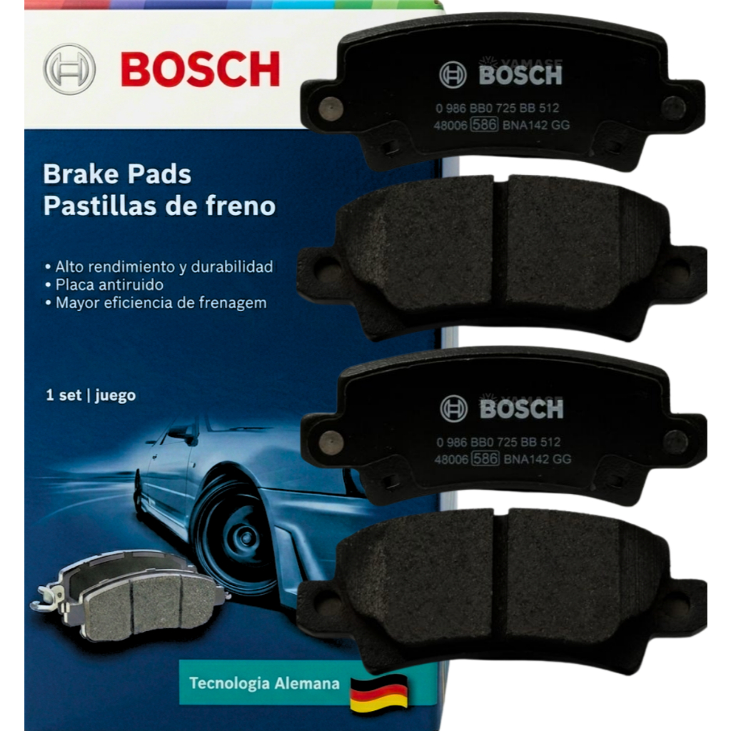 Pastilha Freio Original Bosch Corolla 1.8 Traseira 1998-2008