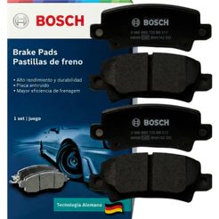 Pastilha Freio Original Bosch Corolla 1.8 Traseira 1998-2008