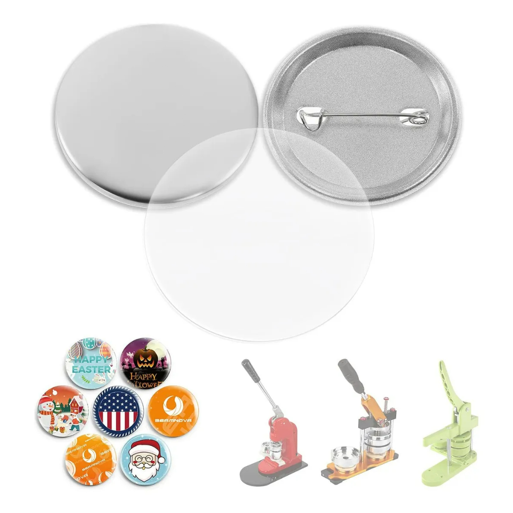 44 mm Kit de 100 Broches Redondos Brancos de Ferro para Máquina Mecolour em Oferta na Shopee