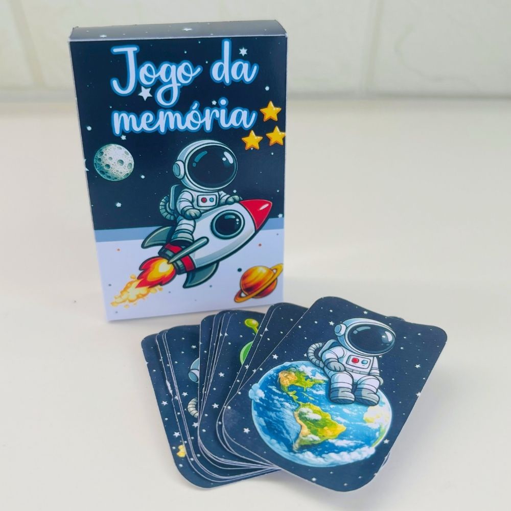 Jogo Da Memória Astronauta Personalizado / Lembrancinha de Festa /Aniversário