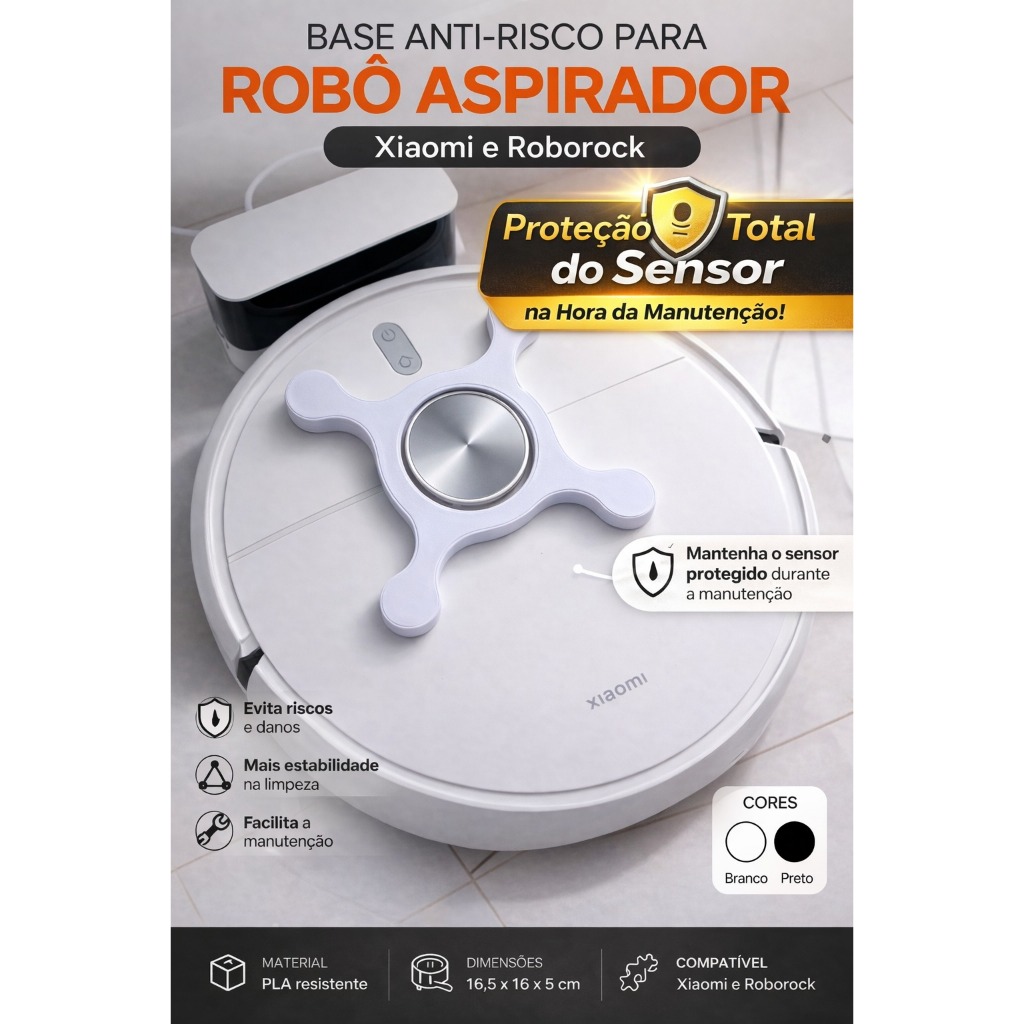 Imagem SUPORTE PARA MANUTENÇÃO LIMPEZA DO ROBÔ ASPIRADOR, ENVIO IMEDIATO