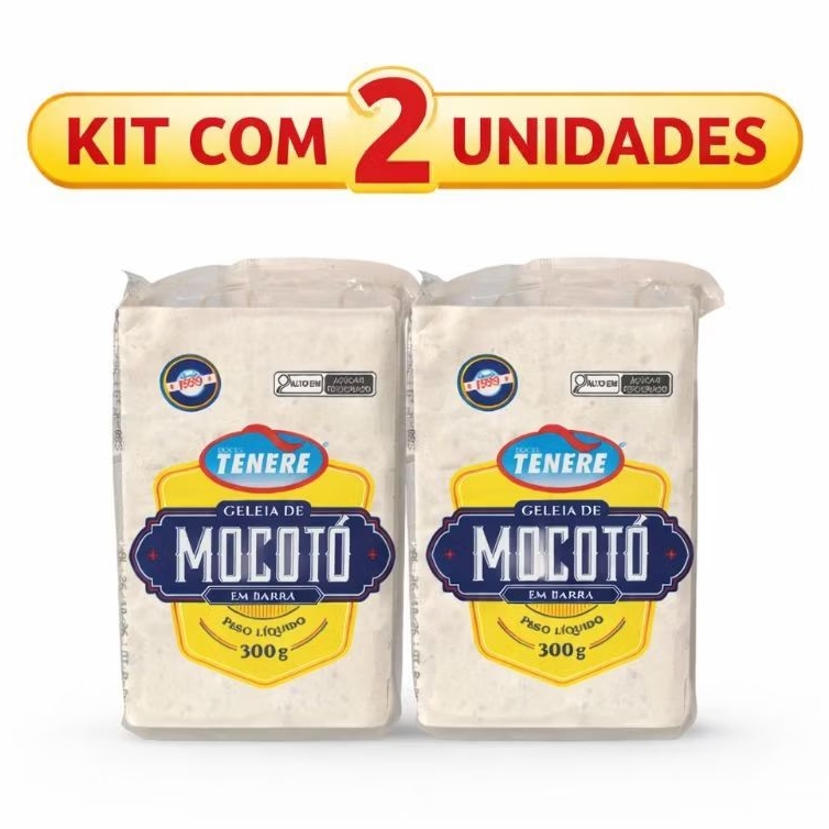 kit c/2 Geleias de Mocotó Pura de 300g cada Nova embalagem Uma delícia mineira