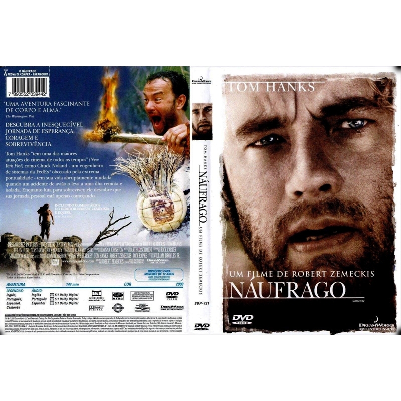 NÁUFRAGO     Tom Hanks   dublado e legendado   “Uma Aventura fascinante de corpo e alma.” – The Washington Post     Desc