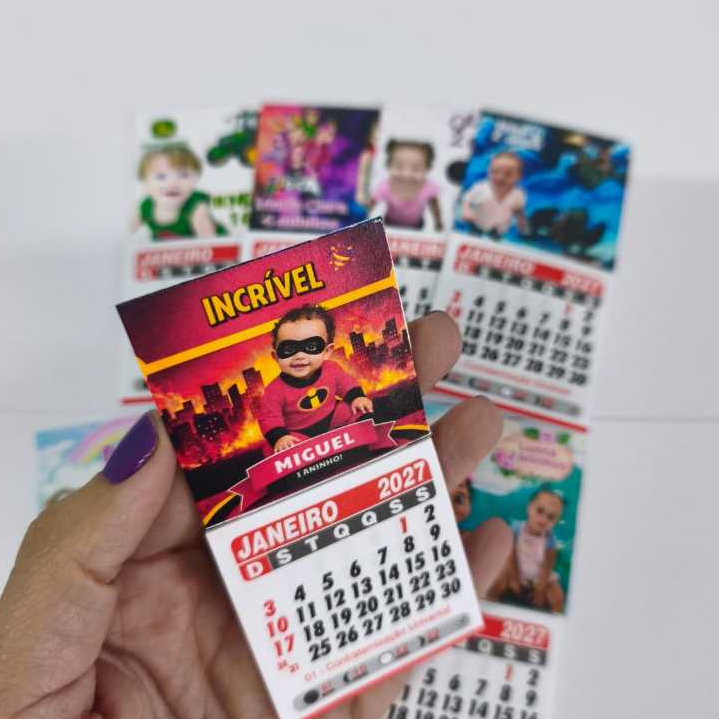 60 mini calendário personalizado 2027