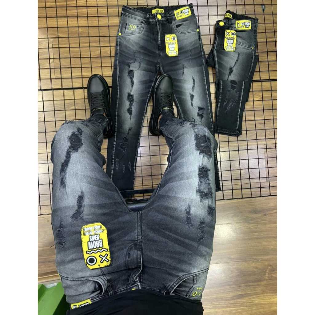 Calça Jeans Original Qualidade Premium - Calça Jogador Rasgada Destroyed  EWA36