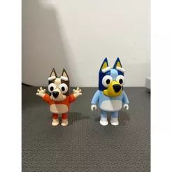 Bluey e Bingo -IMPRESSÃO 3D