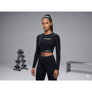 cropped feminino pro manga longa blusa cropped feminina manga longa cropped fitness feminino academia cropped feminino s