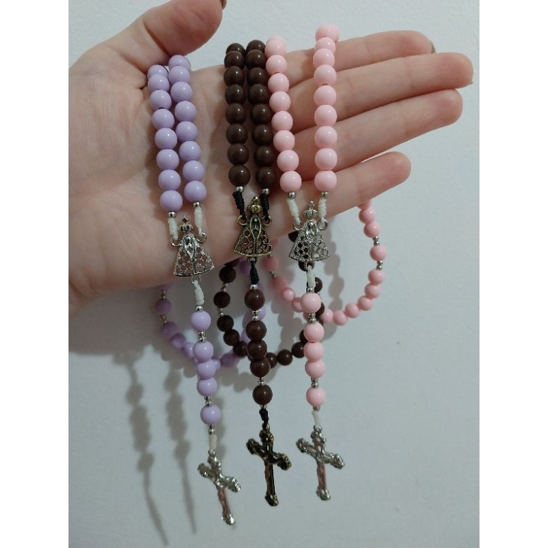 Terço de nossa senhora Aparecida católico, Rosário católico, Terço delicado, terço artesanal terço personalizado