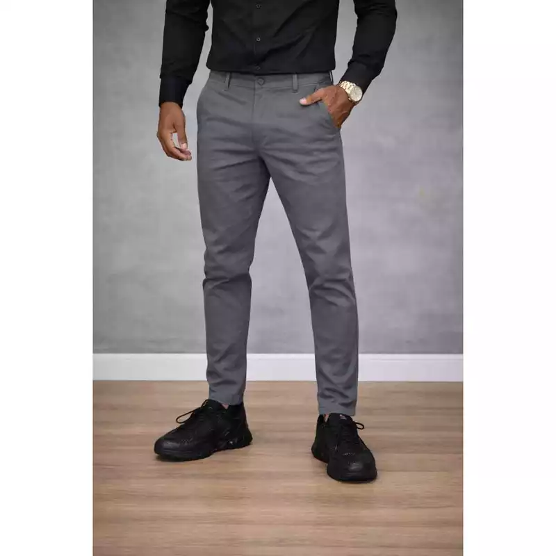 Calça Social Masculina Alfaiataria Premium Lycra Tech Comfort Elastano Bolso Faca Plus Size 38 ao 56