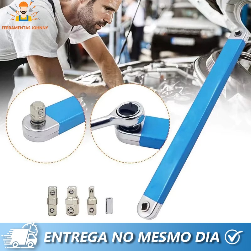 15 Polegadas Chave de extensão multifuncional chave de extensão de catraca chave de dupla finalidade