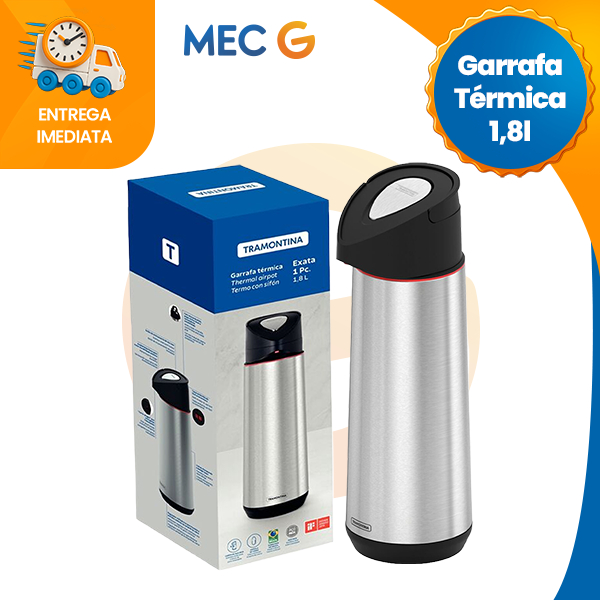 Garrafa Térmica Café Água Chá Tramontina em Inox Grande e Pequena Luxo