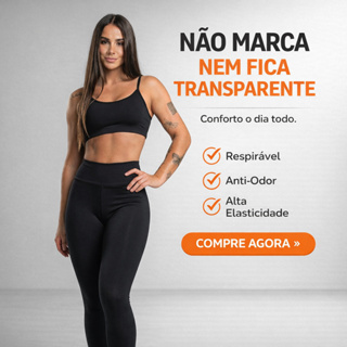 kit Top e Calça Legging feminina Esportiva Academia Respiravel Anti-Odor Zero Trasparência Poliamida em Oferta na Shopee