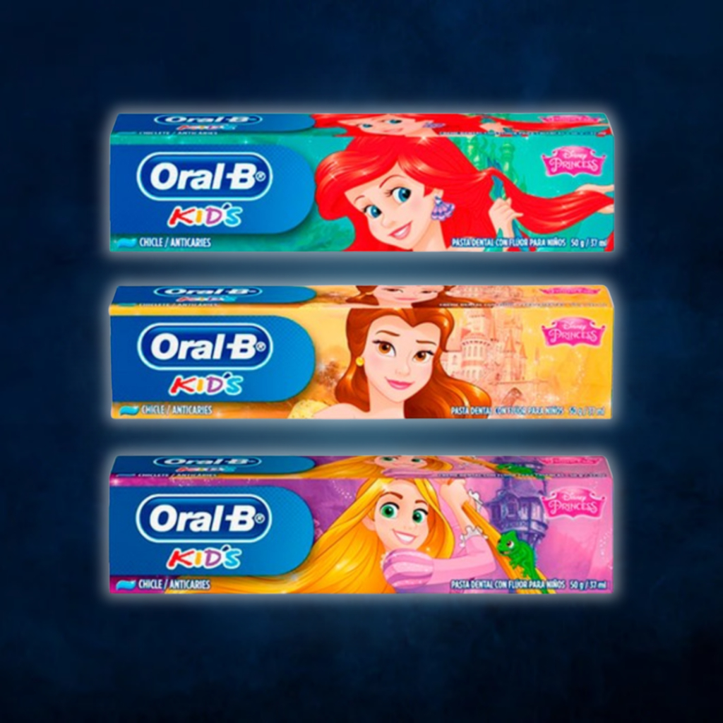 Kit 3 Creme Dental Kids Princesas 50g - Oral-B