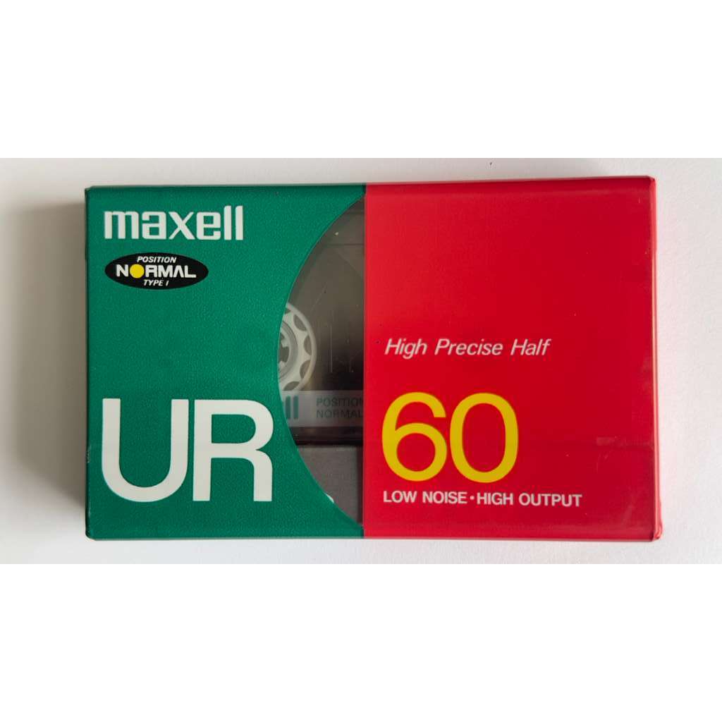Fita Cassete Maxell UR 60 Minutos - japan - K7 Tape Deck - Fita Virgem