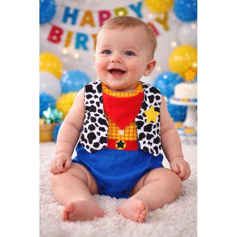 romper Toy story para mêsversario,fantasia Toy story para bebê,Toy story