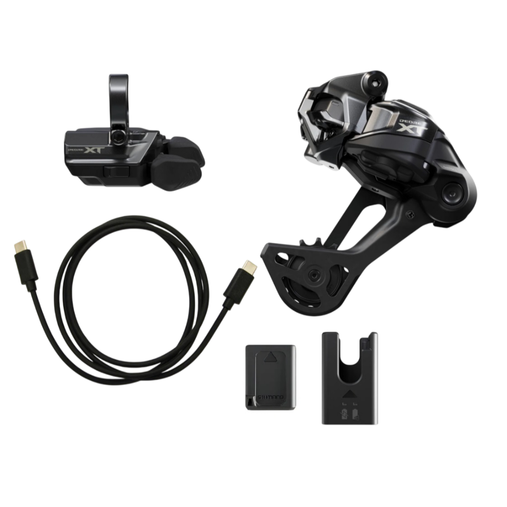Kit Grupo Upgrade Trocador e Cambio Traseiro Shimano Deore XT M8250 Di2 12v Eletronico