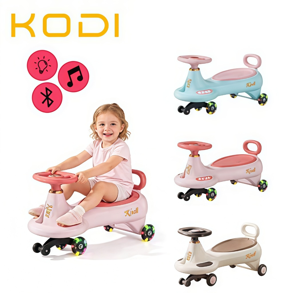 Carrinho de Passeio Infantil 360° Rolima com Luz LED Até 100kg, Menino ou Menina,  Car-P23